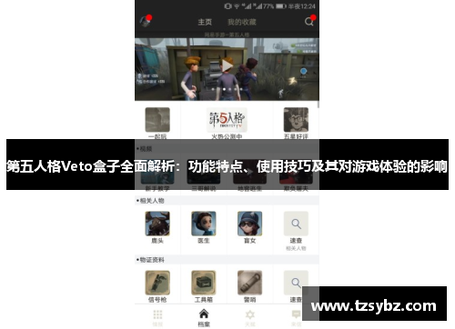 第五人格Veto盒子全面解析：功能特点、使用技巧及其对游戏体验的影响